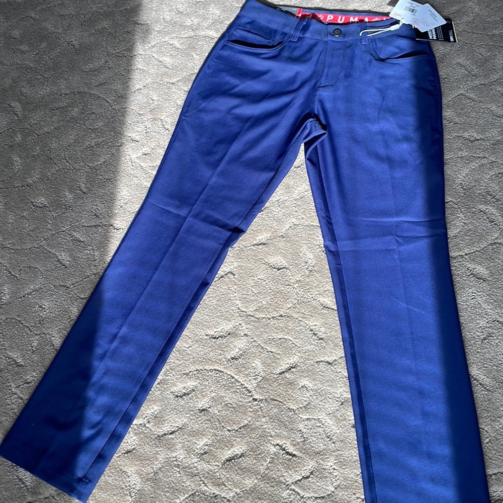 Mens Golf Pants Puma Navy 28x30 NWT